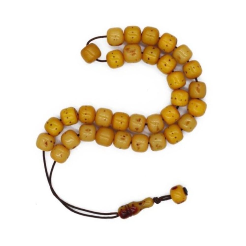 Κομπολόι από μαστίχα με 33 χάντρες και τελείωμα χάντρας