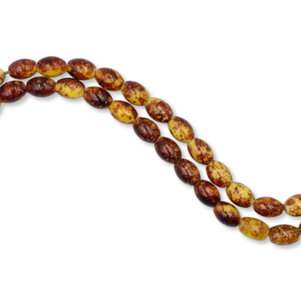 Χειροποίητο κομπολόι από πέτρωμα χρωματισμένο