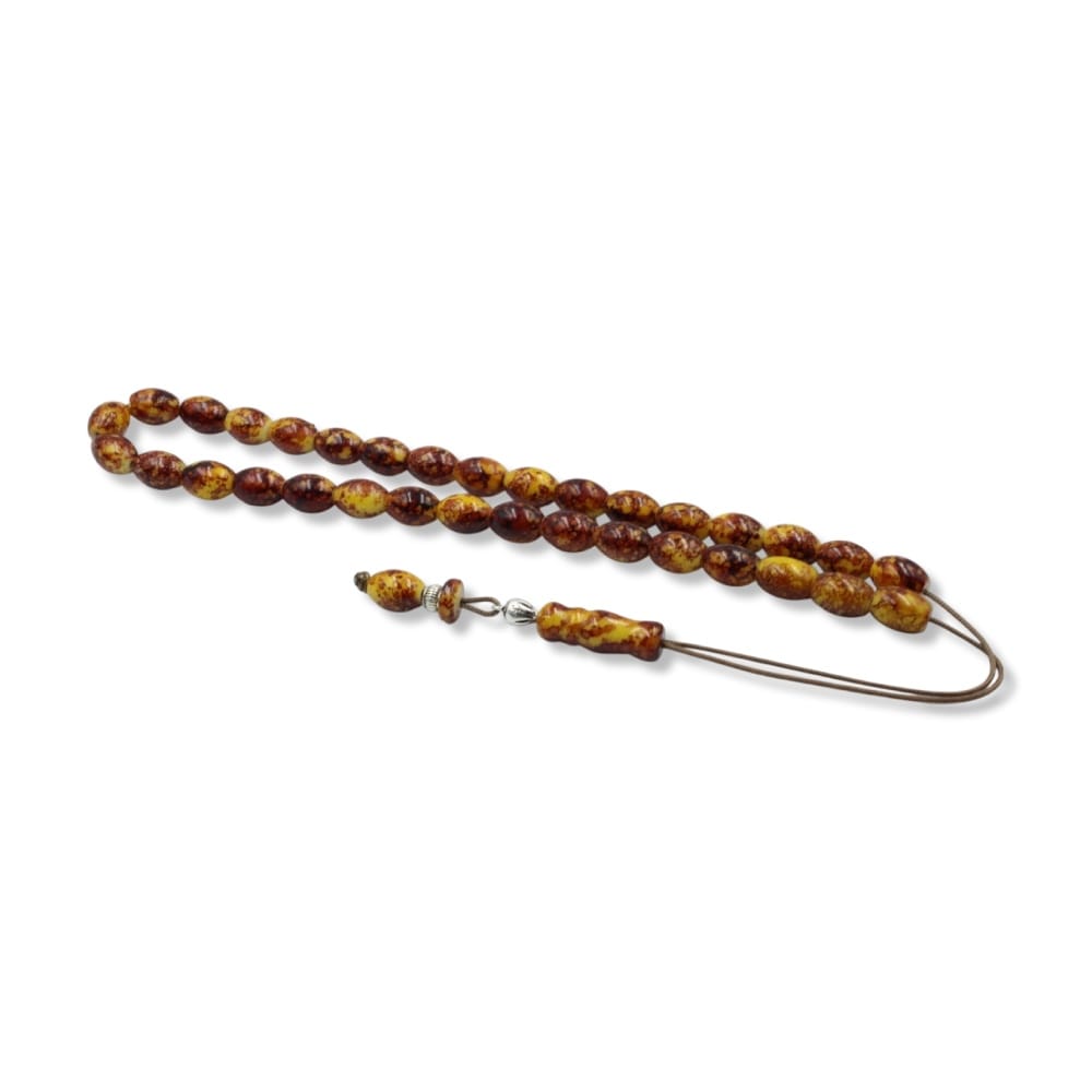 Χειροποίητο κομπολόι από πέτρωμα χρωματισμένο